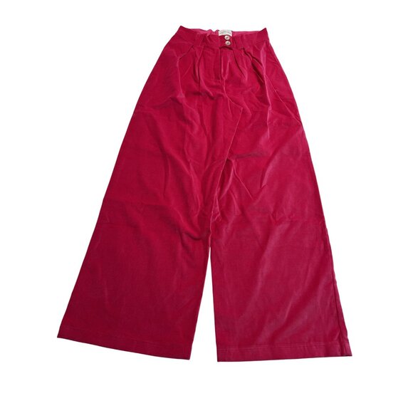 Maria de la Orden Velvet Pants in Pink - Picture 1 of 3